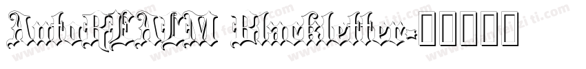 AutoREALM Blackletter字体转换